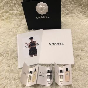 Chanel Perfume Samples (Free Chanel Paper Bag)